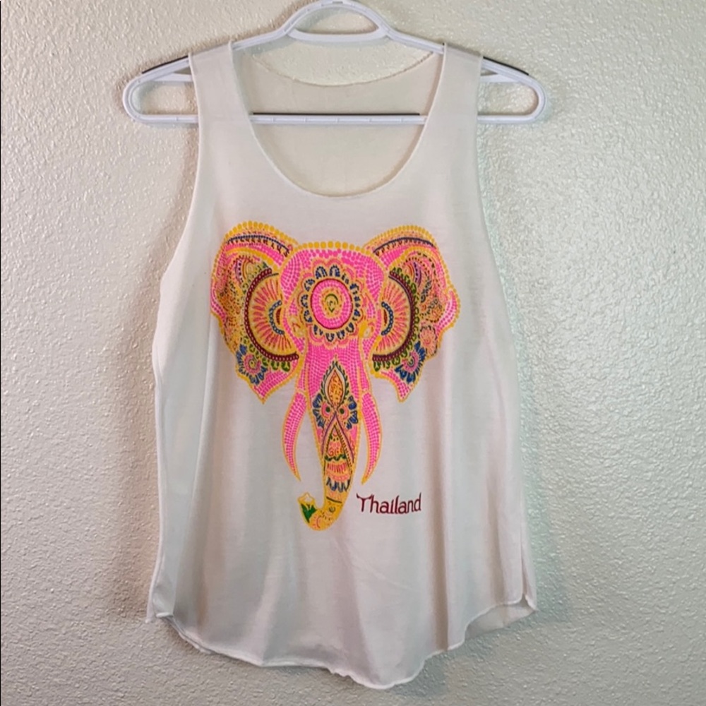 NEVER worn Pink Elephant Tank Top from Thailand!